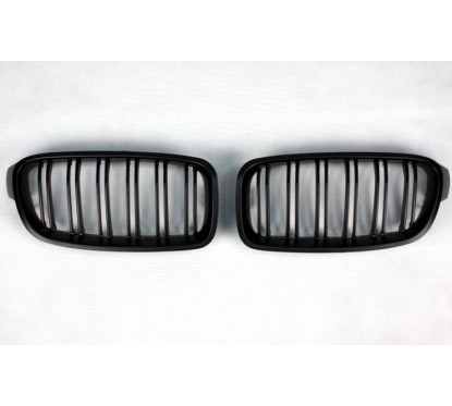 2x Grilles de Calandre BMW F30 F31 M Performance Noir mat