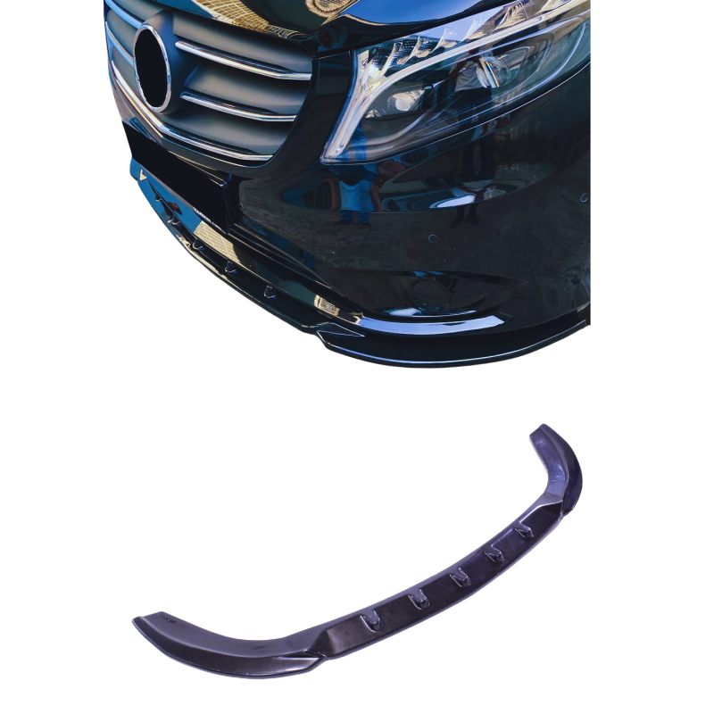Rajout de pare choc avant noir brillant Mercedes Vito W447 (20+)