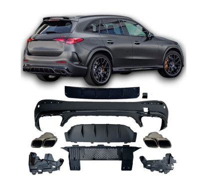 Diffuseur arrière + sorties d'échappements Mercedes GLC X254 SUV (22+) avec pack AMG