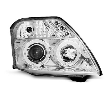 2x Phares avant Angel Eyes Chrome Citroen C2 (03-10)