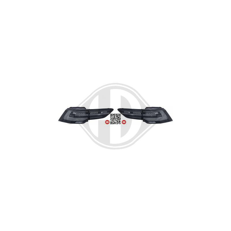 2x Feux arrières LED fumés adaptables sur Vw Golf 8 (19+) 2x Feux arrières LED fumés adaptables sur Vw Golf 8 (19+)
