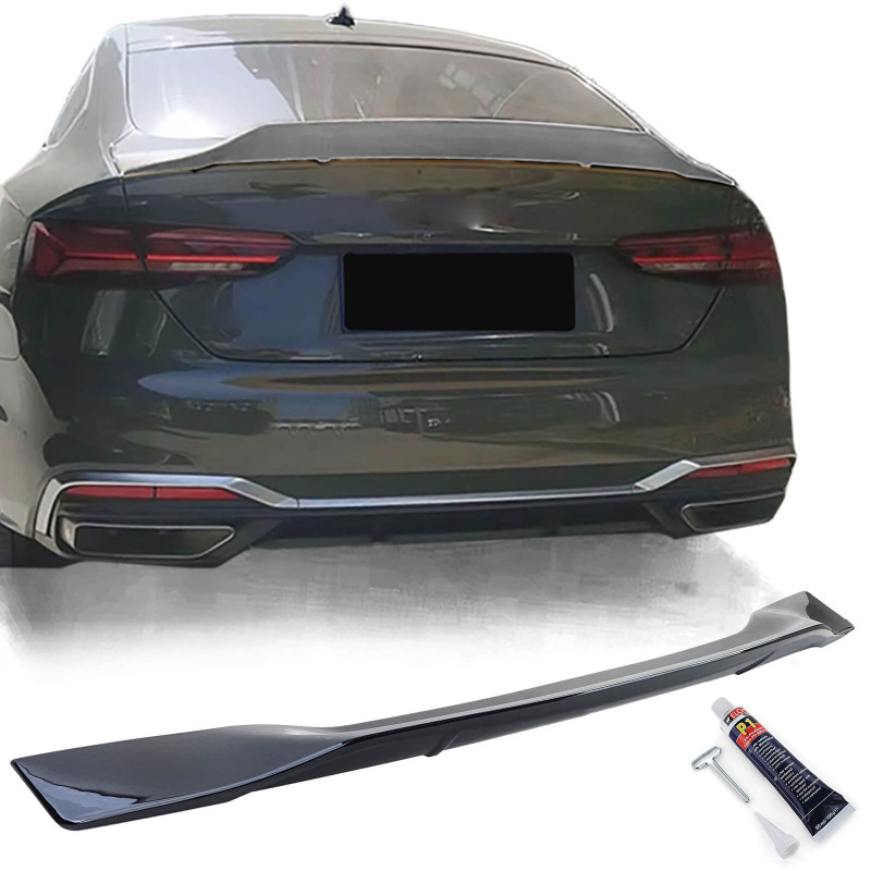 Becquet noir brillant Audi A5 Coupé et Sportback (16-21)