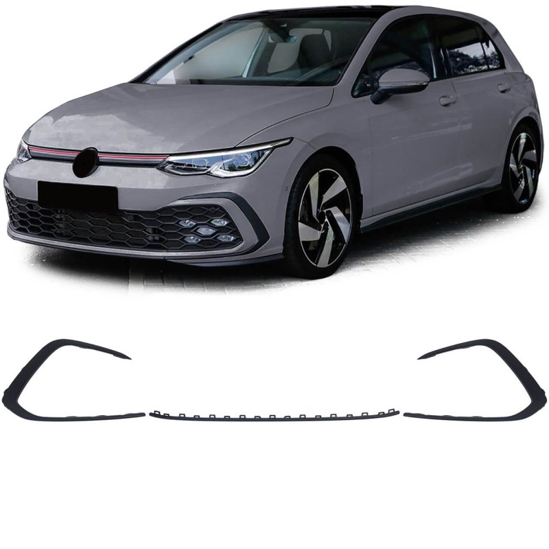 Set de 3x inserts décoratifs Vw Golf 8 GTI, GTD et R-Line (19-24)