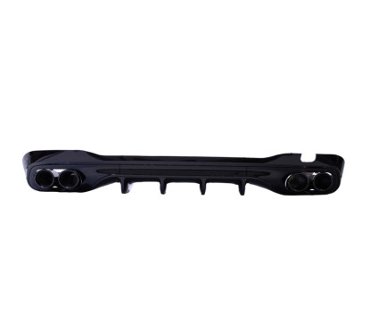 Diffuseur arrière + échappements ronds noirs Mercedes Classe C W206 (21+) avec Pack AMG