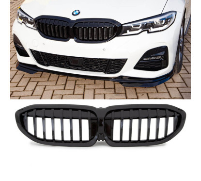 Calandre BMW Série 3 G20 G21 Noir Brillant (19+)