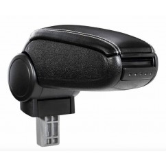 Accoudoir Audi A1 Coupe et Sportback 10- Cuir Noir couture Blanche