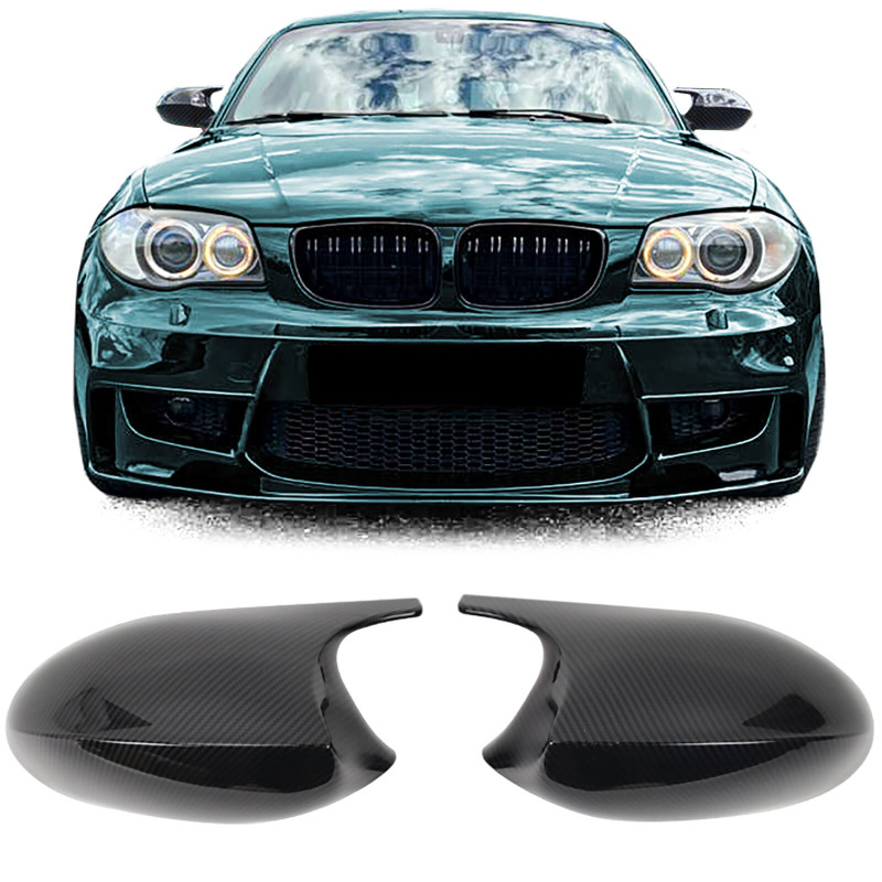 2x Coques rétroviseurs Carbone BMW série 1 E81 E82 E87 E88 (04-11) Look M Performance