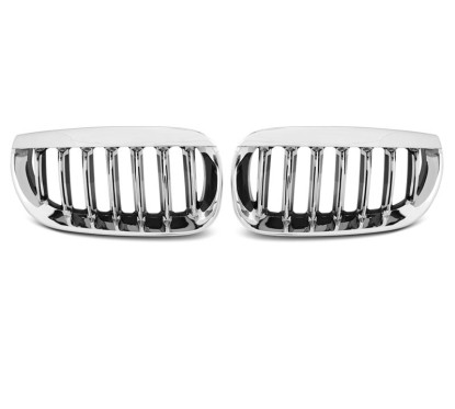 2x Grilles de Calandre BMW X3 E83 Chrome (04-06)