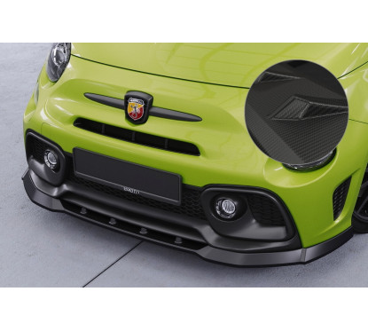 Rajout de pare-choc avant carbone Fiat 500 Abarth 595 (16+)