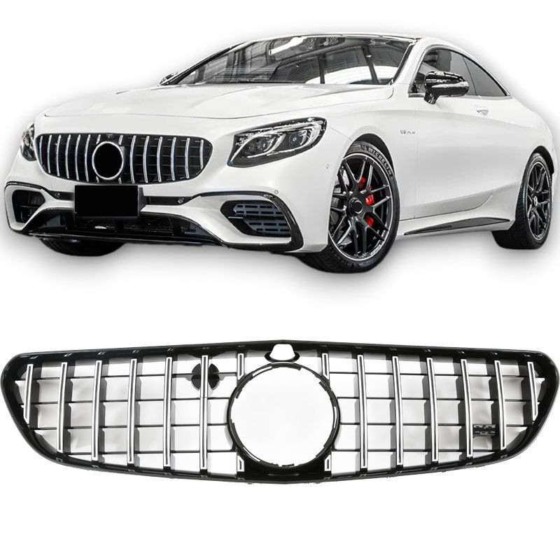Calandre Panamericana AMG Noir & chrome Mercedes Classe S63 S65 AMG C217 (14-18)