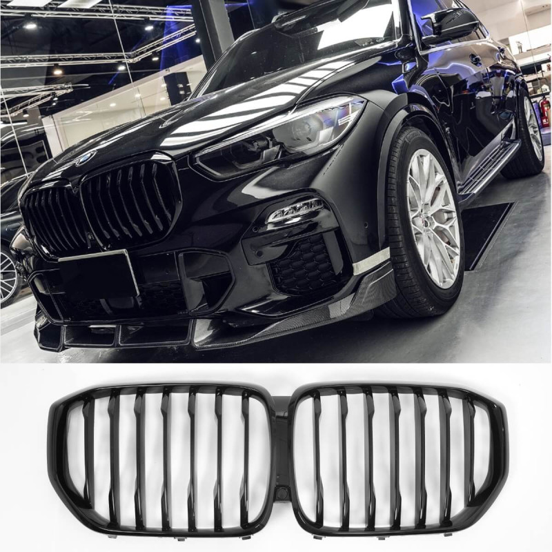 2x Grilles de Calandre BMW X5 G05 Brillant (18-23)