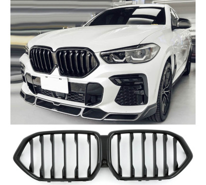 Calandre BMW X6 G06 Noir Brillant (18+)