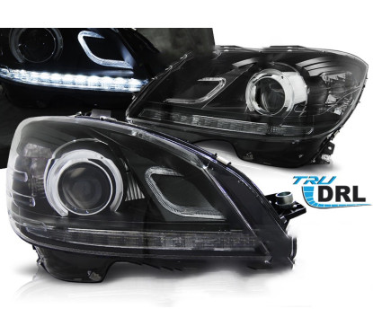 2x Phares avants à LED Mercedes Classe C W204 (07-10) Look Facelift