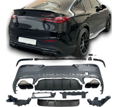 Diffuseur arrière + sorties d'échappements Mercedes GLC C254 Coupé (22+) avec pack AMG