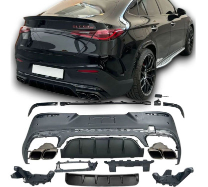 Diffuseur arrière + sorties d'échappements Mercedes GLC C254 Coupé (22+) avec pack AMG