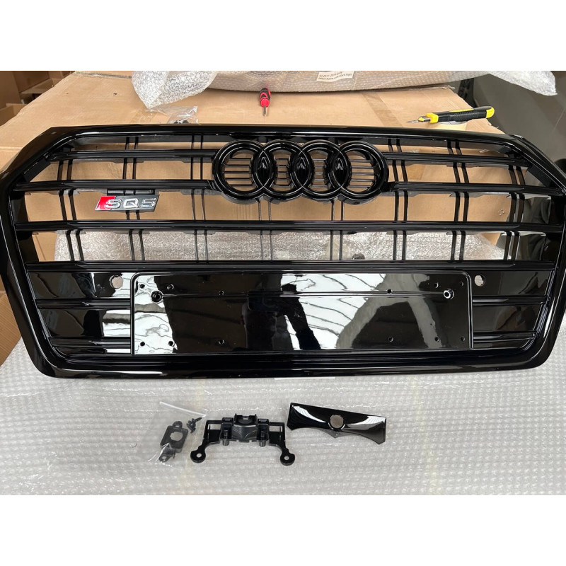 Grille de calandre Look SQ5 pour Audi Q5 Full Black (17-20)