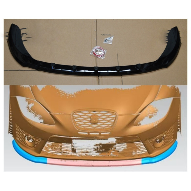 Rajout de pare choc avant Noir Brillant Seat Leon FR (06-12)