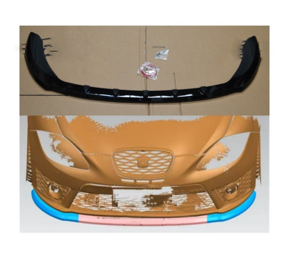Rajout de pare choc avant Noir Brillant Seat Leon FR (06-12)