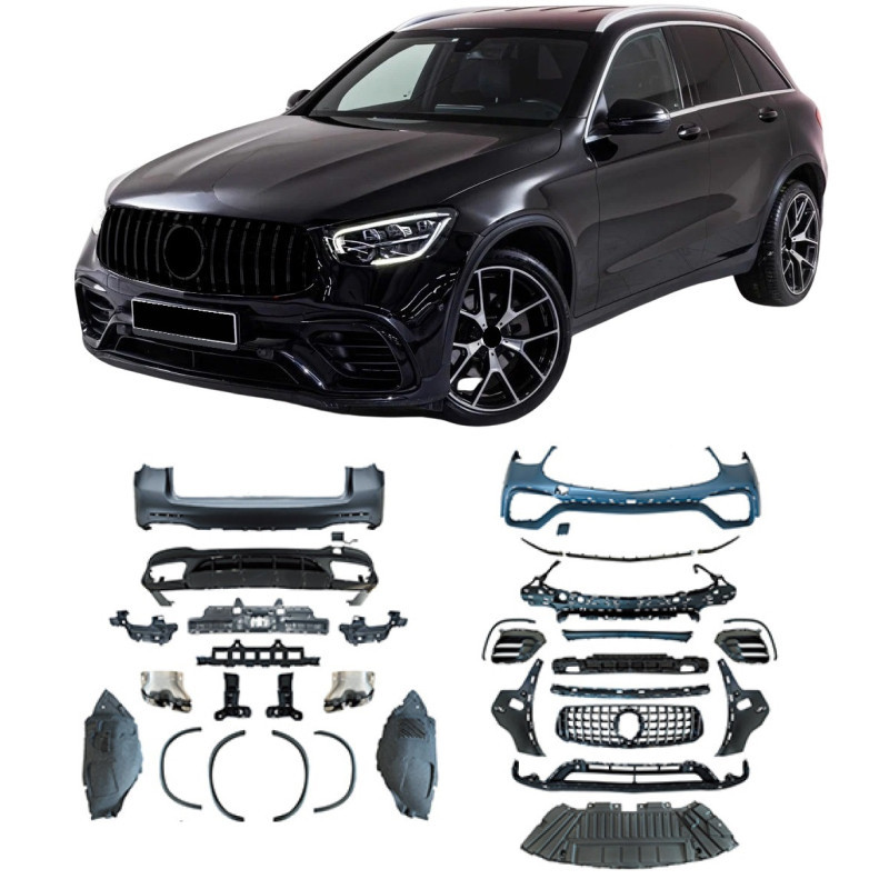 Kit carrosserie Mercedes GLC SUV X253 (20-23) Look 63 AMG