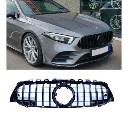 Grille de calandre Noir Mercedes Classe A W177 V177 GT-R Panamericana (18-22) Avec caméra