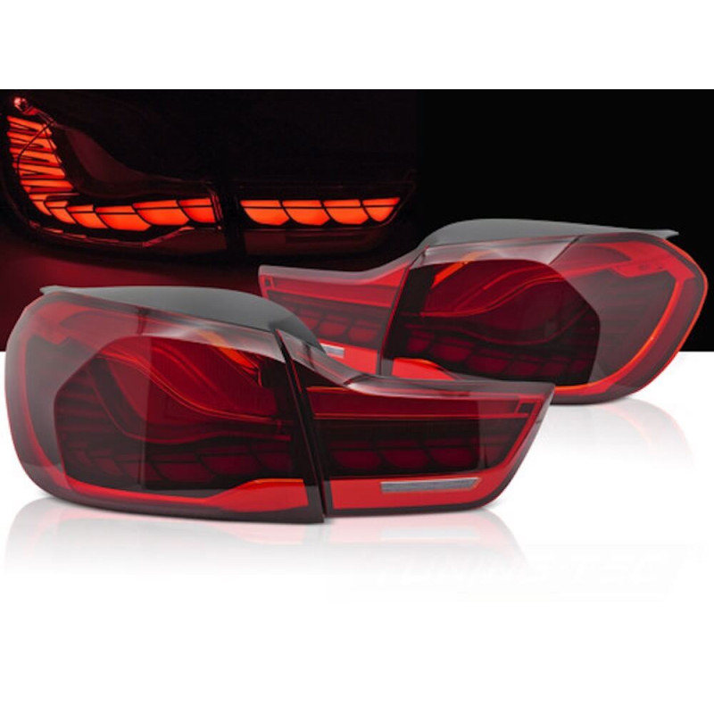 2x Feux OLED BMW série 4 F32 F33 F36 M4 F82 F83 Rouge (13-19)
