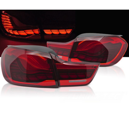 2x Feux OLED BMW série 4 F32 F33 F36 M4 F82 F83 Rouge (13-19)
