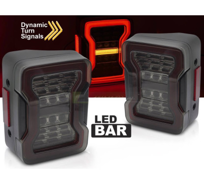 2x Feux arrière LED Jeep Wrangler JK (07-18) v2