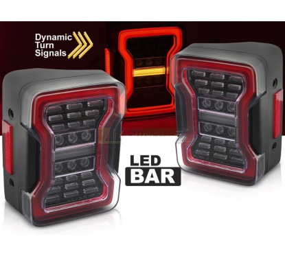 2x Feux arrière LED Jeep Wrangler JK (07-18) v2