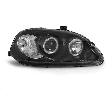 2x Phares HONDA Civic Noir (95-99)