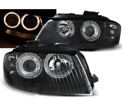 2x Phares Angel Eyes Audi A3 8P (04-08)