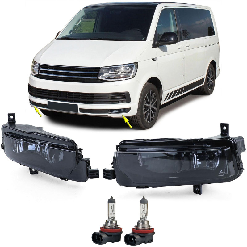 2x Feux Anti Brouillard Fumés Vw T6 (15+)