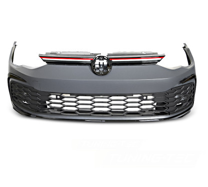 Pare choc avant + LEDs adaptable sur Vw Golf 8 Look GTI (19+)