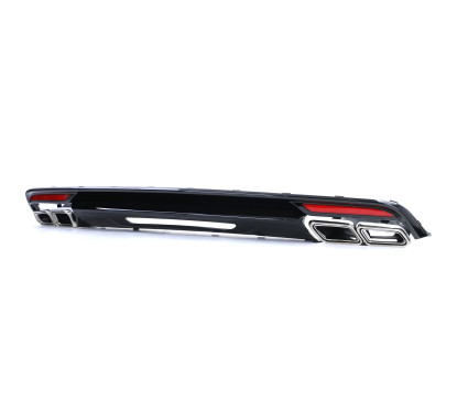 Diffuseur + échappements chrome Mercedes Classe S W222 (13-17) Look S63 AMG