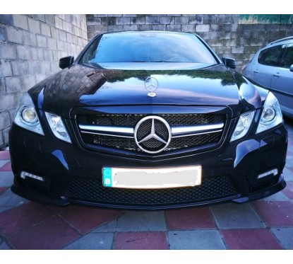 Calandre Mercedes Classe E W212 Amg (09-13) noir brillant/chrome