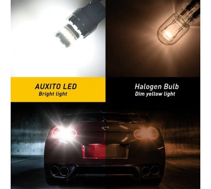 2x Ampoules LED W21W Xenon white 6500K