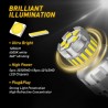 2x Ampoules LED W21W Xenon white 6500K
