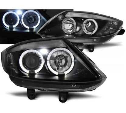 2x Phares avant Angel Eyes noir BMW Z4 E85 E86 (02-08)