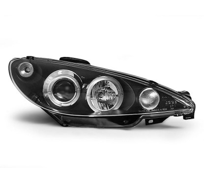 2x Phares avants Angel Eyes Peugeot 206 (98-02)