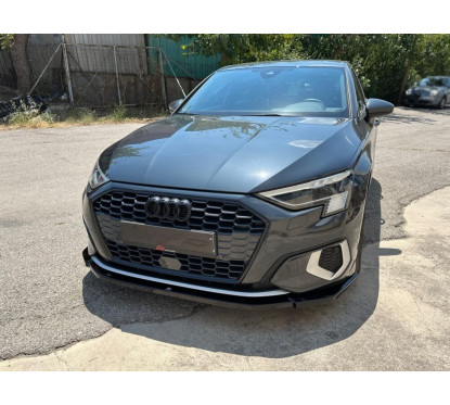 Rajout de pare-choc avant noir brillant Audi A3 8Y (20+) v2