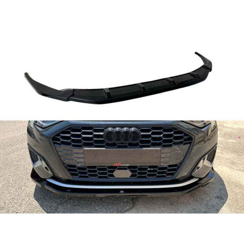 Rajout de pare-choc avant noir brillant Audi A3 8Y (20+) v2