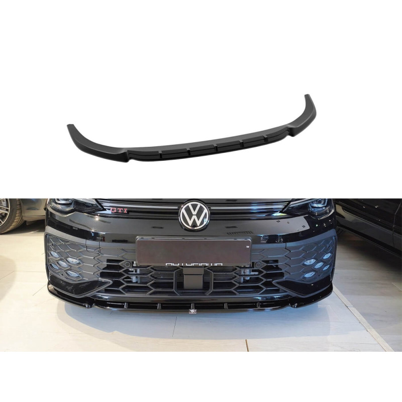Rajout de pare-choc avant noir brillant Golf 8 GTI, GTE et R-Line (24+) Rajout de pare-choc avant noir brillant Golf 8 GTI, GTE et R-Line (24+)