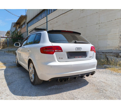 Diffuseur arrière Noir brillant Audi A3 8P sportback Facelift (08-12) Look RS3