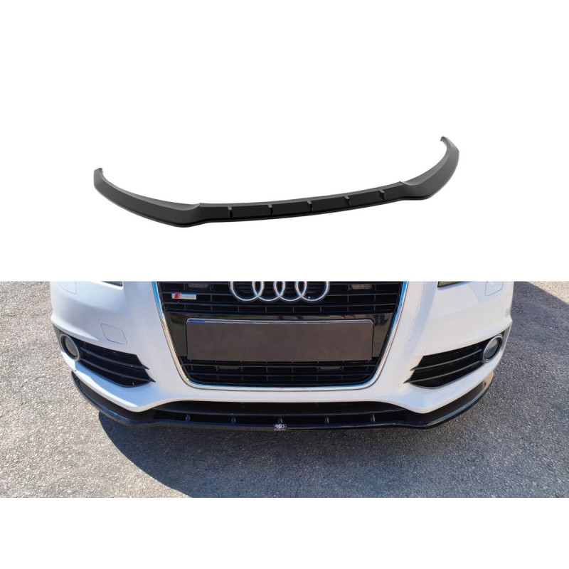 Rajout de pare-choc avant noir brillant Audi A3 S-Line 8P Facelift (08-12)