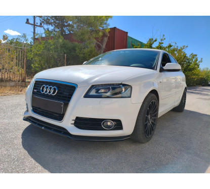 Rajout de pare-choc avant noir brillant Audi A3 S-Line 8P Facelift (08-12)