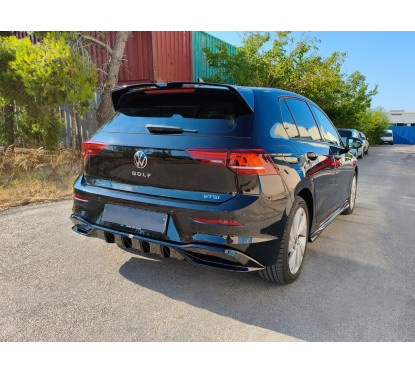 Diffuseur arrière Noir brillant Vw Golf 8 (19+)
