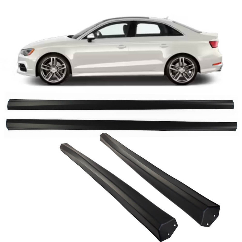 2x Bas de caisses Audi A3 8V Berline ABS Look S-Line (12-16)