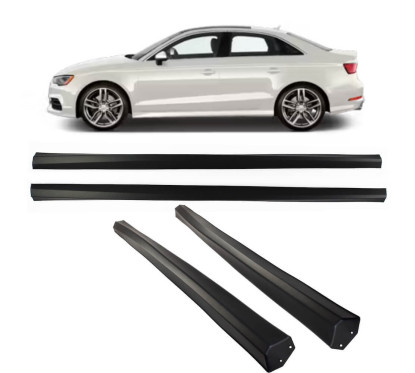 2x Bas de caisses Audi A3 8V Berline ABS Look S-Line (12-16)