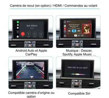 Module CarPlay & Android Auto Audi A3, A4, A5, A6, A7, A8, Q5 et Q7 (12-19)