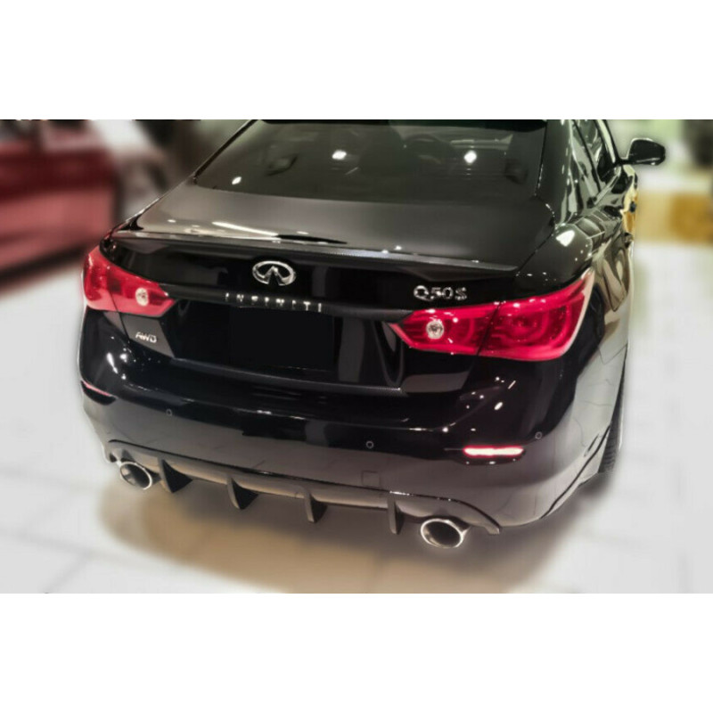 Diffuseur noir brillant pour Infiniti Q50 (13+)