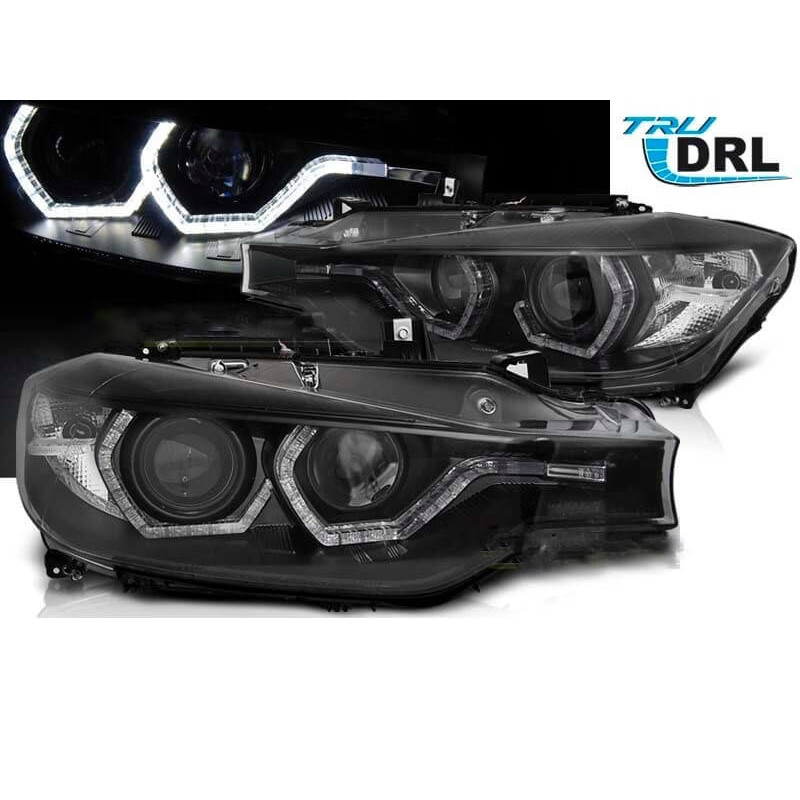 2x Phares avants BMW Série 3 F30 F31 LED Black (11-15) halogène d'origine